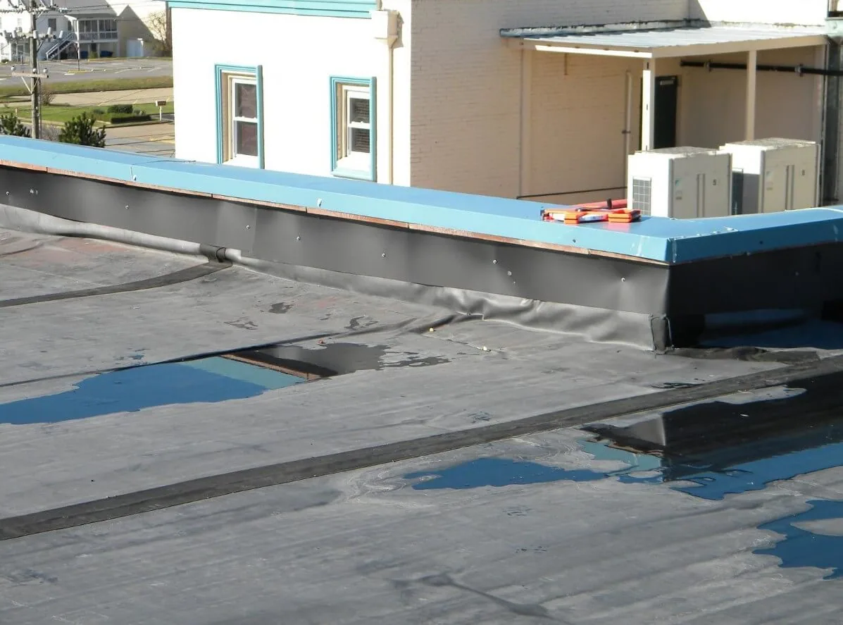 Ponding Water Roof Repair in League City, TX