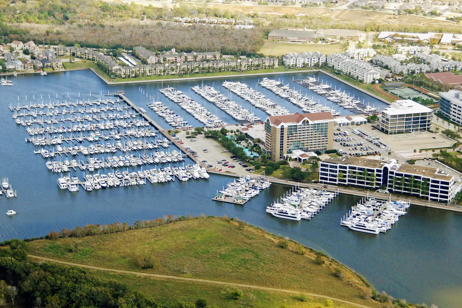 Commercial Roofing at South Shore Harbour Marina, League City, TX