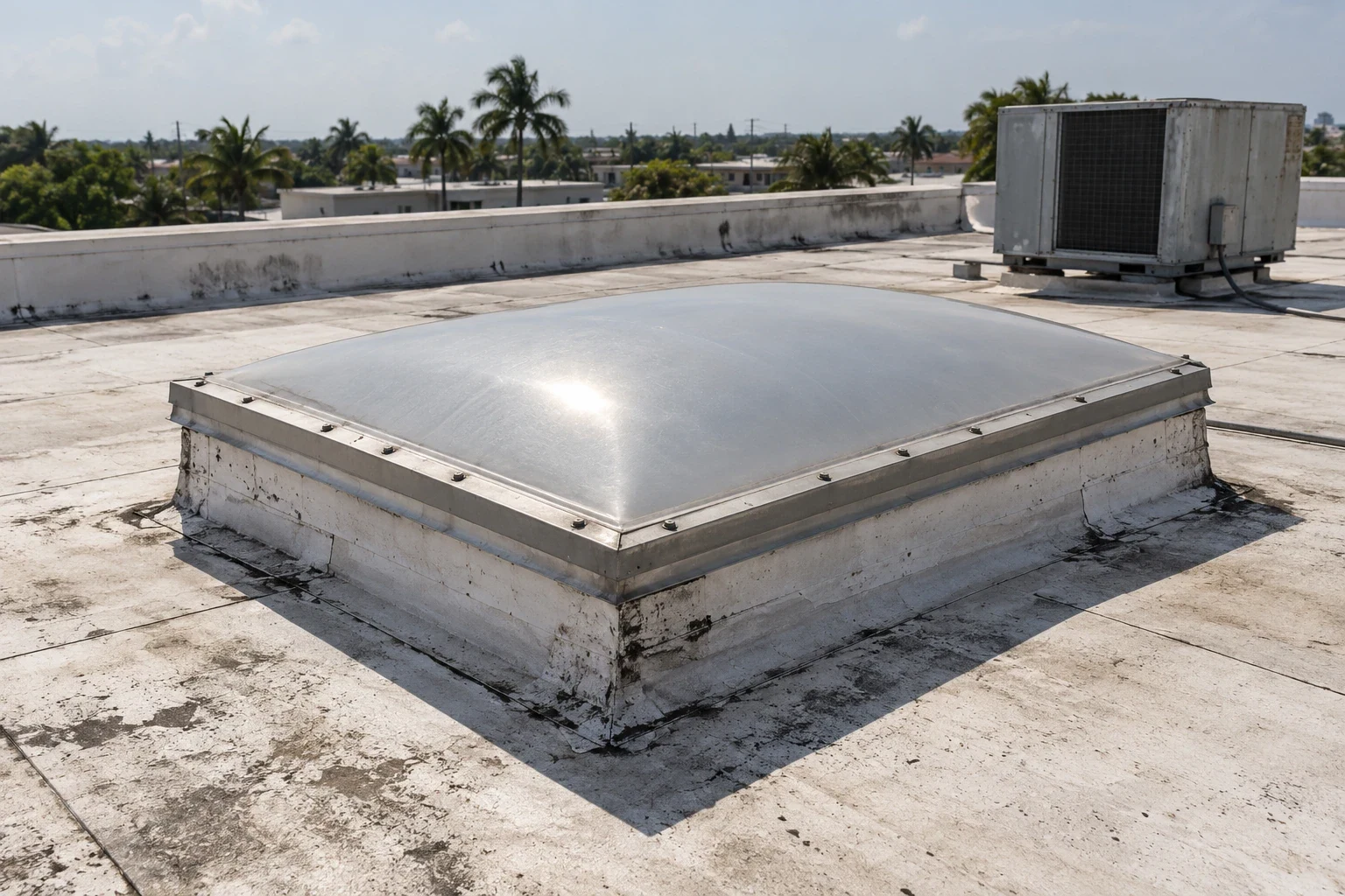 Commercial Skylight and Penetration Flashing in League City, TX