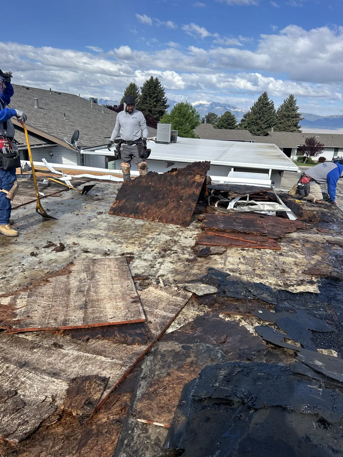 Commercial Storm Damage Roof Repair in League City, TX